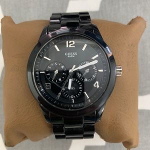 Black Guess Plastic Watch